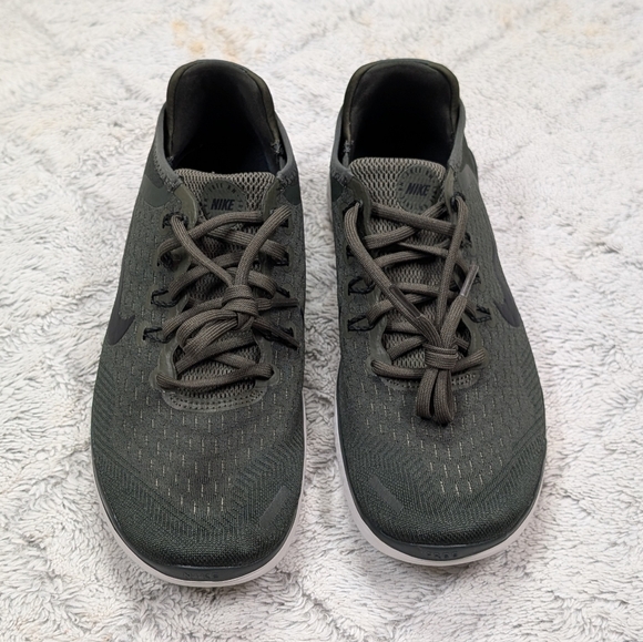Nike Free Rn 2018 Green Cargo Khaki Running Shoes Mens Sz 7 942836-300 NEW